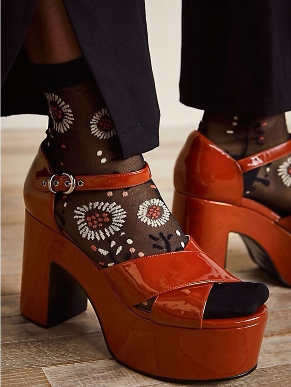 Jeffrey Campbell Women's Chunky Platform Sandals in Brick Red